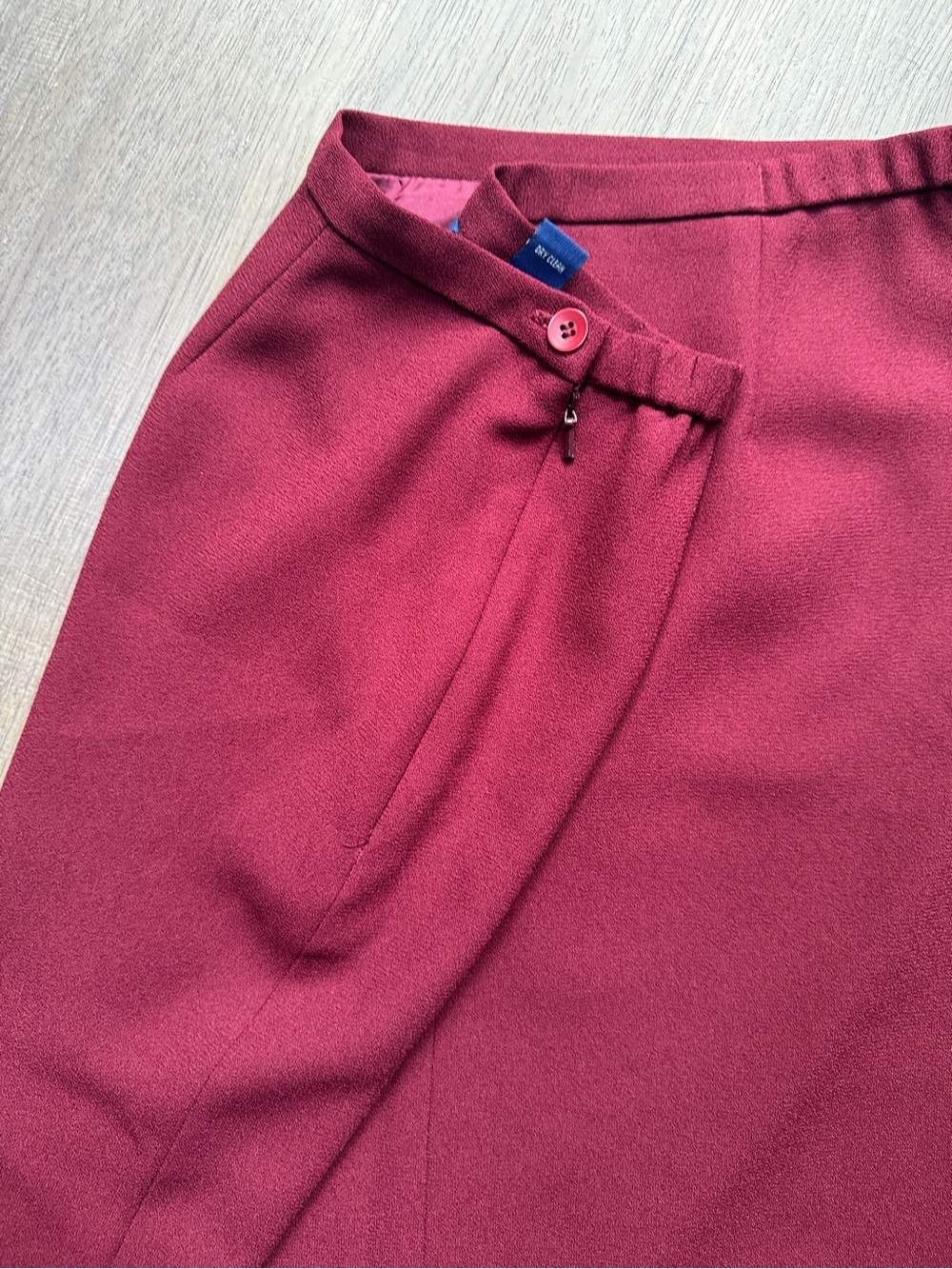 Vintage Karen Scott Burgundy Wine Maxi Skirt - Size 14 - Picture 13 of 13